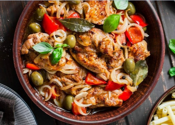 Mediterranean slow cooked chicken