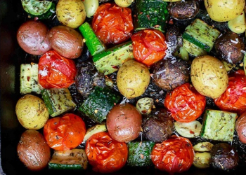 Oven roasted vegetables