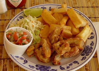 Yuca con chicharrón