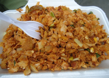 Món kottu roti Sri Lanka