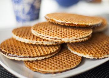 Stroopwafel, bánh quế xi-rô (syrup waffle) Hà Lan