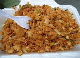 Món kottu roti Sri Lanka