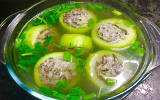 Canh bí đao dồn thịt
