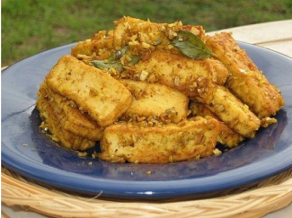 Tàu hủ chiên sả ớt