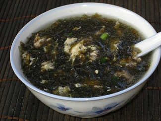 Canh rong biển trứng hoa