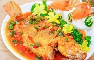 Cá diêu hồng kho cà