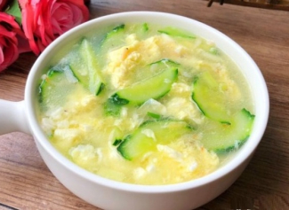 Canh trứng dưa leo