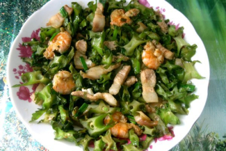 Đậu rồng xào tép