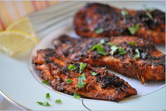 Blackened fish